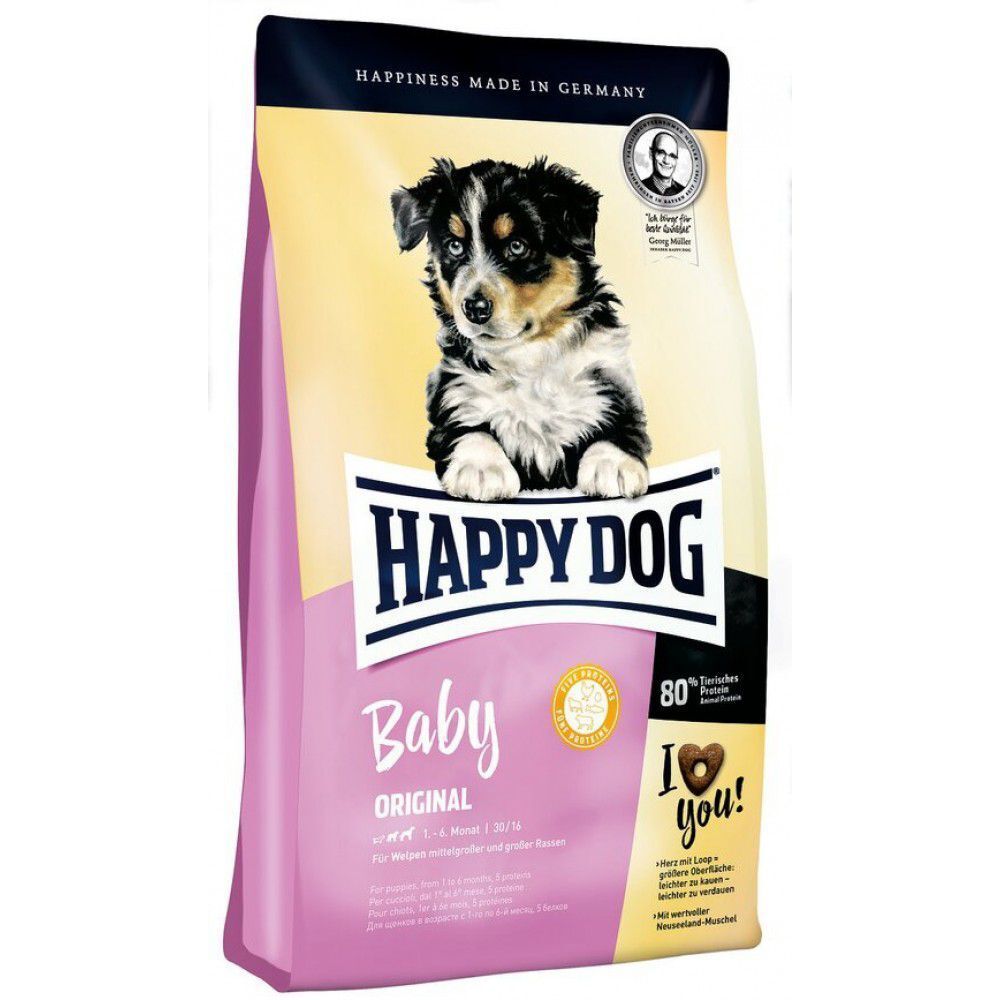 Сухой корм Happy Dog Baby Original для щенков от 1 до 6 месяцев с птицей ягненком и рыбой 10 кг Сухой корм Happy Dog Baby Original для щенков от 1 до 6 месяцев с птицей ягненком и рыбой 10 кг