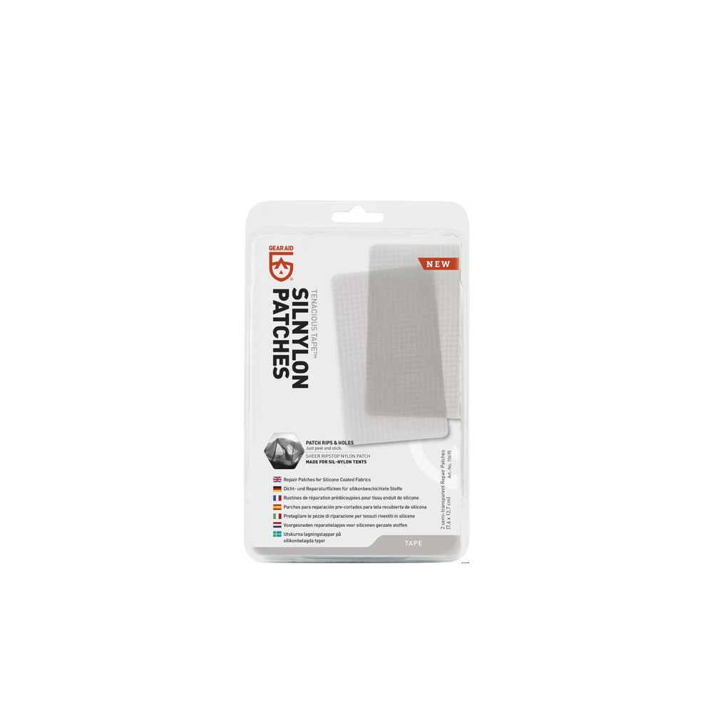 Заплатка для ремонта тканей с силиконовым покрытием Gear Aid Tenacious Tape® SilNylon Patches