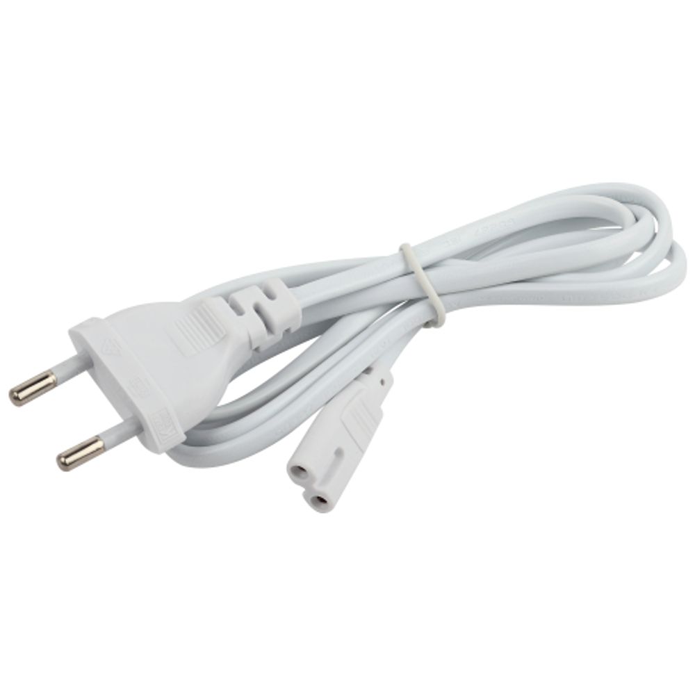 Сетевой шнур ЭРА LLED-А-CABLE-1m-W для светильников LLED-01/LLED-02/LLED-01-Х-E, длина 1 м с вилкой | Бытовые светодиодные линейные светильники