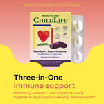 ChildLife Essentials, Super-Immune SoftChew Gummies, жевательные таблетки с бузиной для детей, со вкусом натуральных ягод, 27 таблеток