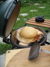 Керамический гриль Big Green Egg 2XL (самый большой) на модульной подставке, 73 см