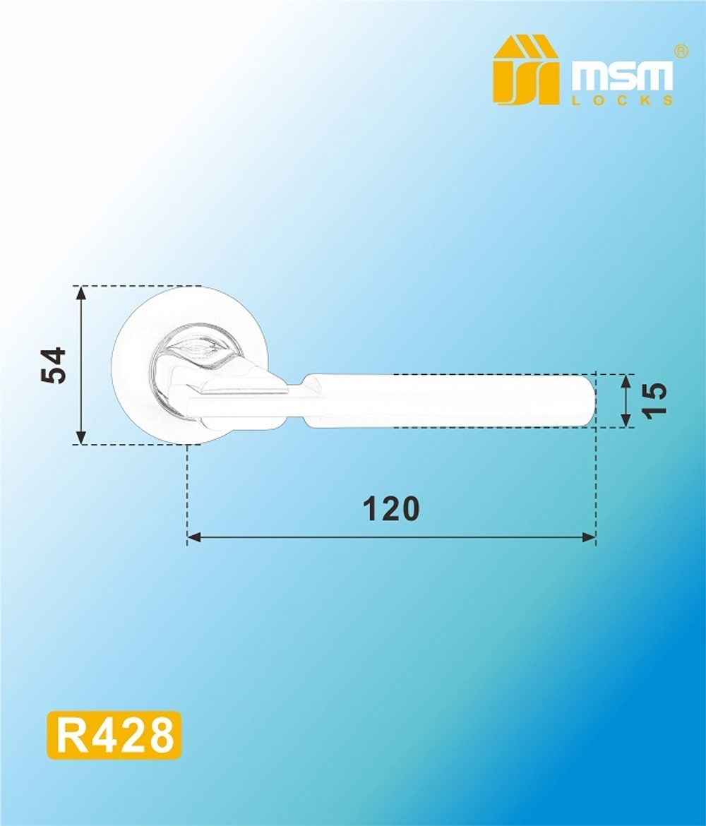 Дверная ручка "MSM" R428 (разные цвета)