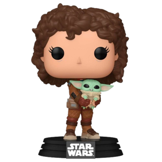 Фигурка Funko POP! Bobble Star Wars Mandalorian S9 Peli Motto w/Grogu