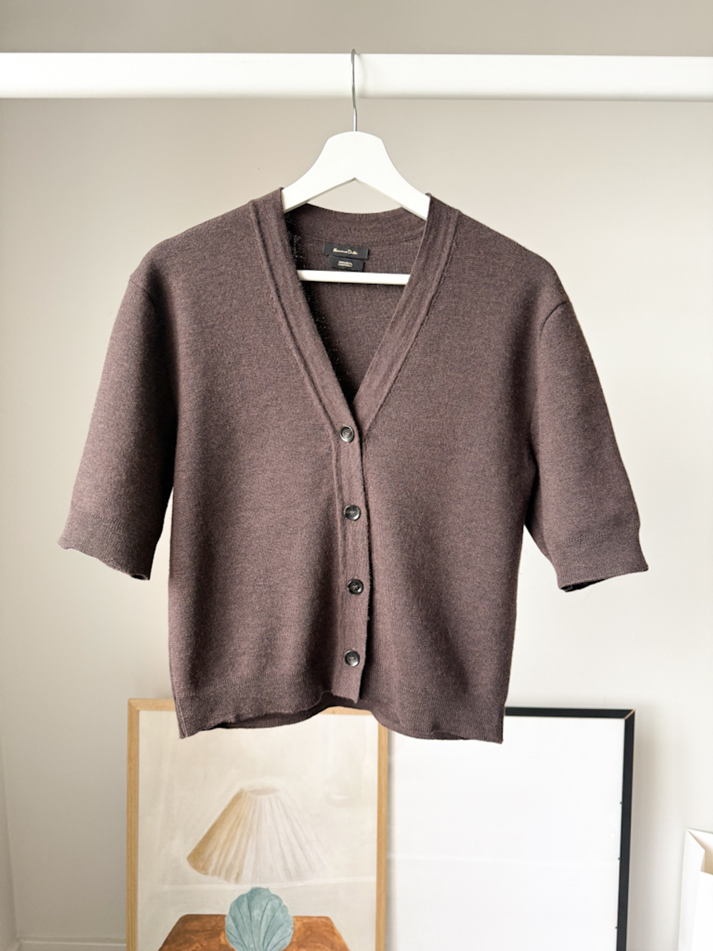 Шерстяной кардиган Massimo Dutti, М