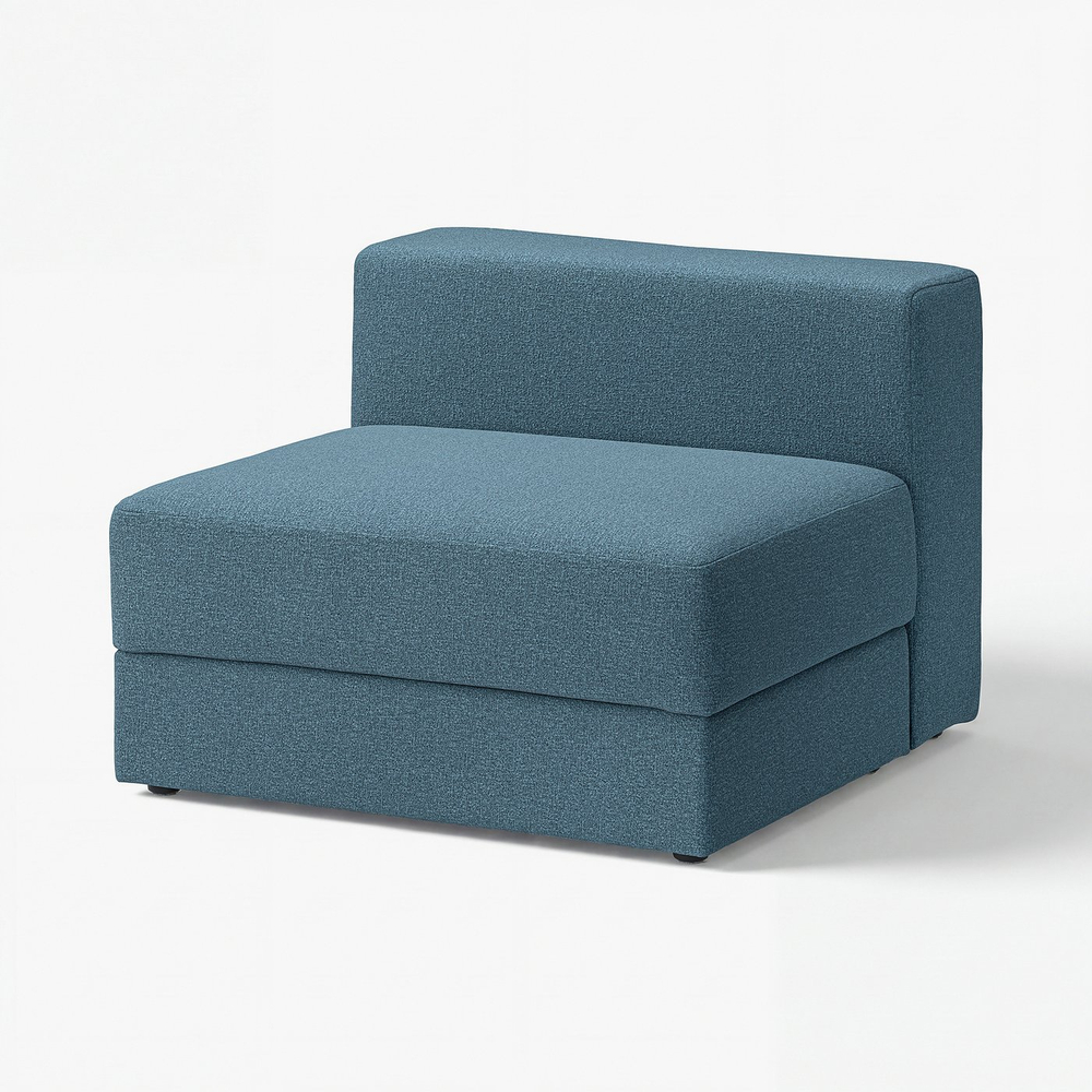 IKEA JÄTTEBO  (ИКЕА ЙЭТТЕБО)  -  Чехол на модуль 1,5 с ящиком - Axvall темный серо-синий