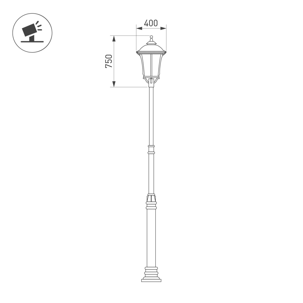 Светильник OXOR-GRADUA-C-400x750-50W Day4000 (BK, 120 deg, 230V) IP65 (Arlight, -) 052394