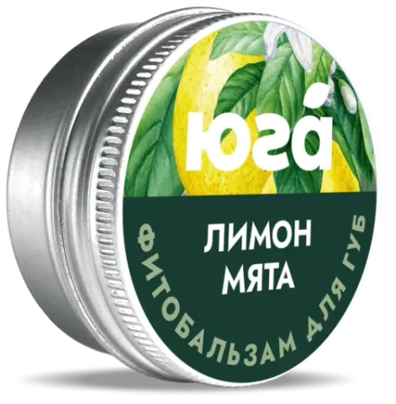 ЮГА Фитобальзам для губ Мята и лимон 10 г