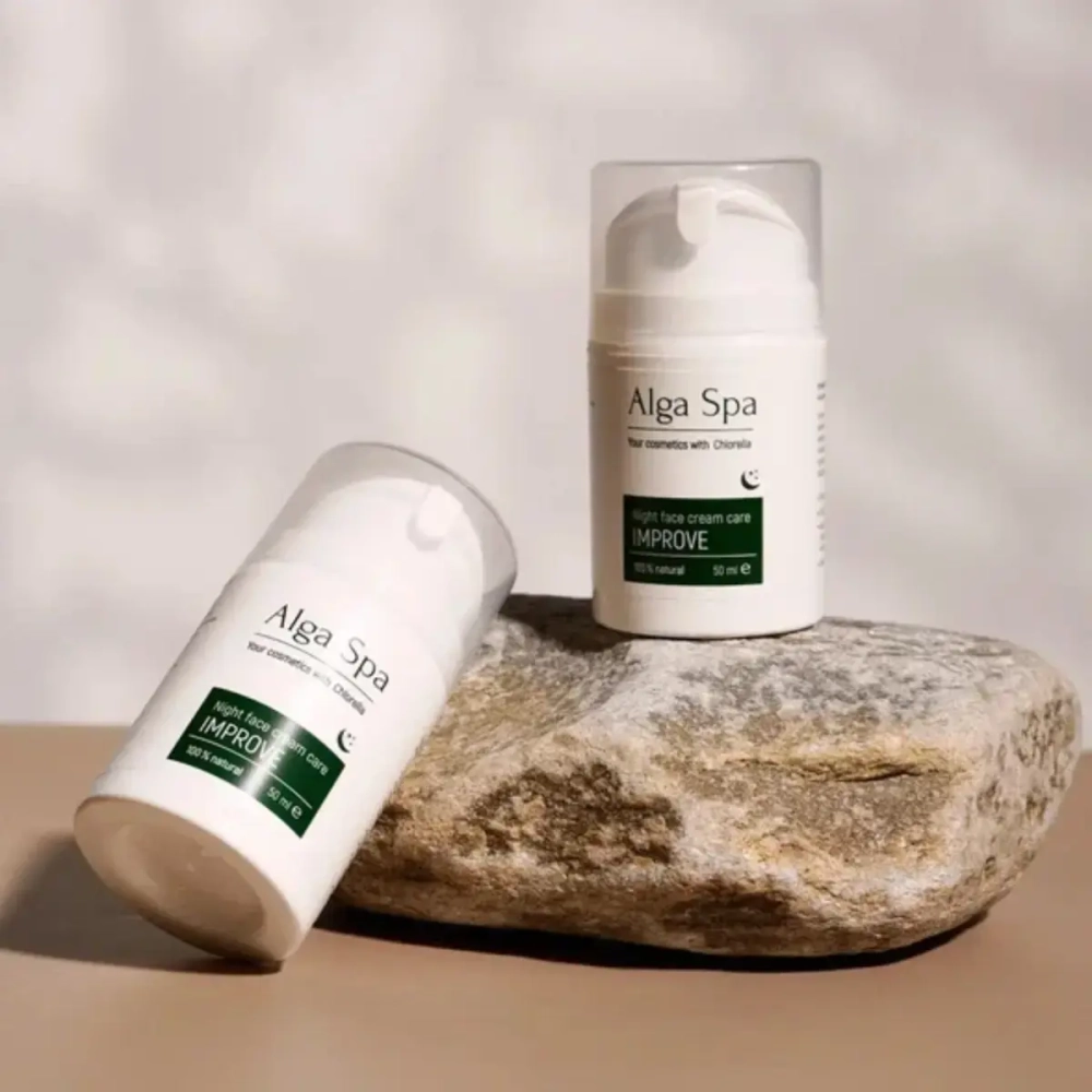 Крем-уход Alga Spa для лица ночной Совершенствуй "Night face cream care IMPROVE", 50 мл