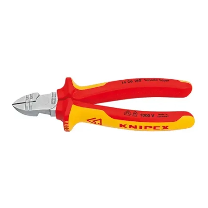 Кусачки боковые для удаления изоляции хромированные 160 мм Knipex 14 26 160