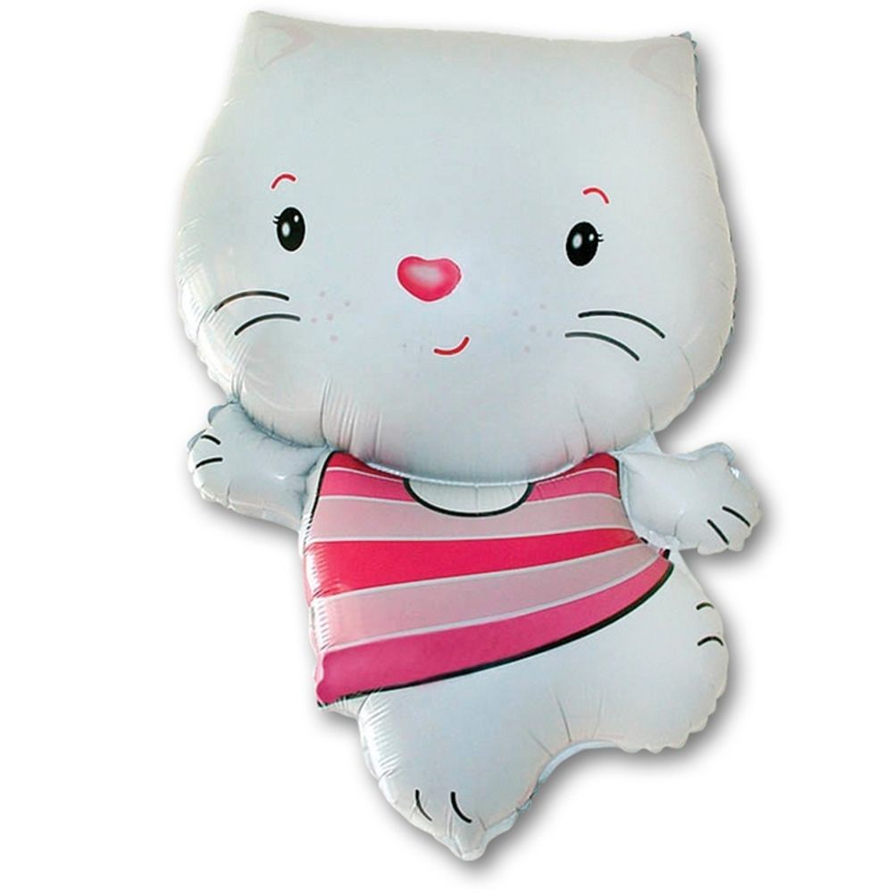 Шар Фигура "Котенок" белый