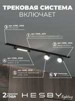 Комплект трековый Hesby Lighting Skylite No14 HSBL_kompl_S014_VI1B3K