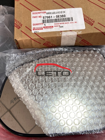 Зеркало левое (стекло) 87961-0E380 879610E380
