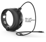 Черное эрекционное виброкольцо Fit Vibe Ring (Цвет: черный)