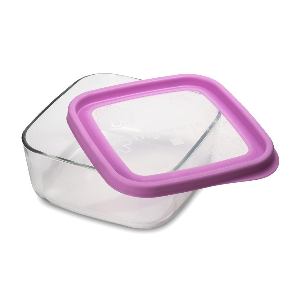 Контейнер стеклянный 2л Bormioli Rocco Frigoverre Fun Fuchsia