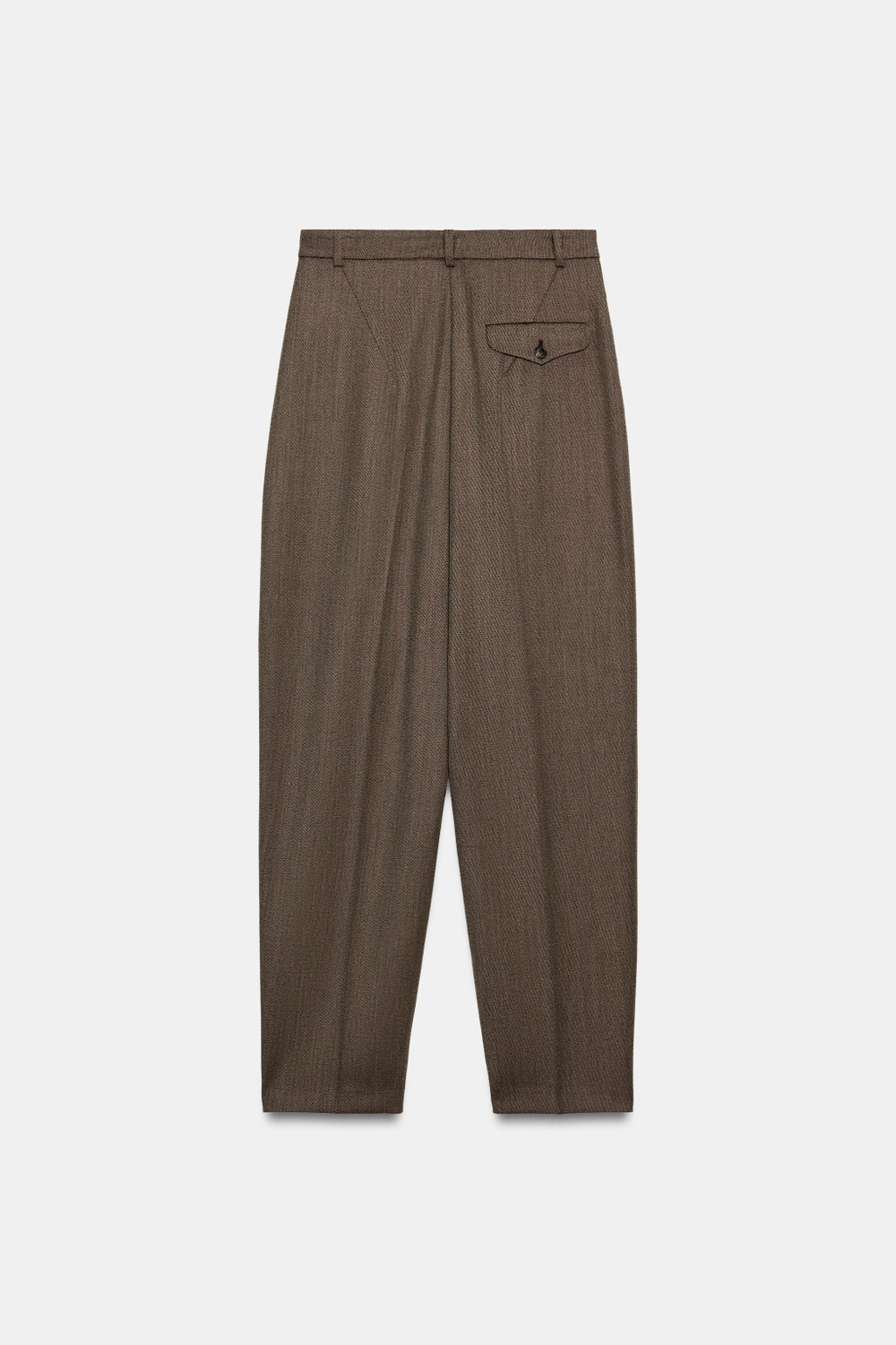 БРЮКИ BALLOON ИЗ СМЕСОВОЙ ШЕРСТИ ZW COLLECTION — ZARA