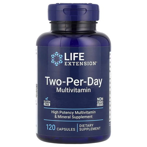 Life Extension Two-Per-Day 120caps.