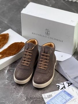 Кеды серо-коричневые от Brunello Cucinelli BP5-662792