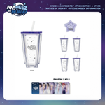 Стакан с трубочкой ATEEZ ANITEEZ «IN DEJA VU» — STARLIGHT GLASS TUMBLER