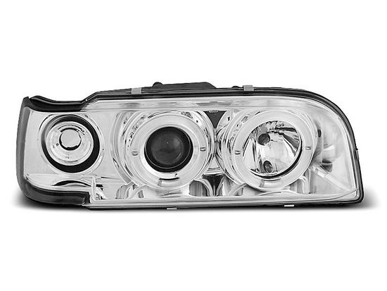 Передние фары ANGEL EYES CHROME для Volvo 850
