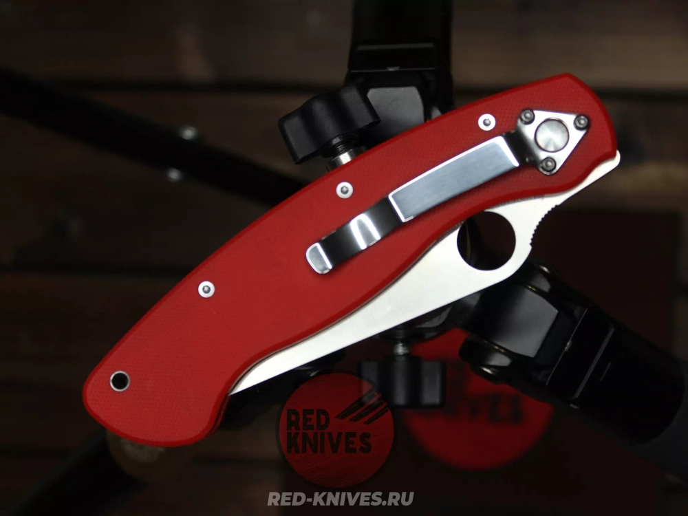 (Реплика Spyderco Military) Складной нож Steelclaw Боец-3 , красная рукоять - сталь D2