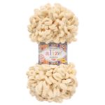 Пряжа Alize (Ализе) Puffy Fine / уп.5 мот. по 100 г, 14м, 310 шампань A
