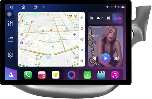 Магнитола для Honda FIT 2 2007-2014 (правый руль), FIT Shuttle - FarCar GX877 монитор 13" 2K QLED на Android 14, S500+TS20, Быстрейшая, CarPlay, 4G SIM-слот