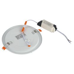 Светильник светодиодный встраиваемый Даунлайт ЭРА LED 1-12-6K Slim панель 12Вт 6500К круглый | Downlight