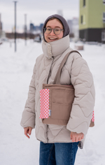 Best Buddy Сумка-лежак 2в1 Buddy Bag Розовая клетка