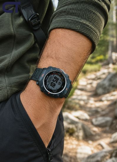 PRCASIO G-69-1DR PRO TREK мужские наручные часы — PRO TREK с Triple Sensor, солнечным питанием и Duplex LCD