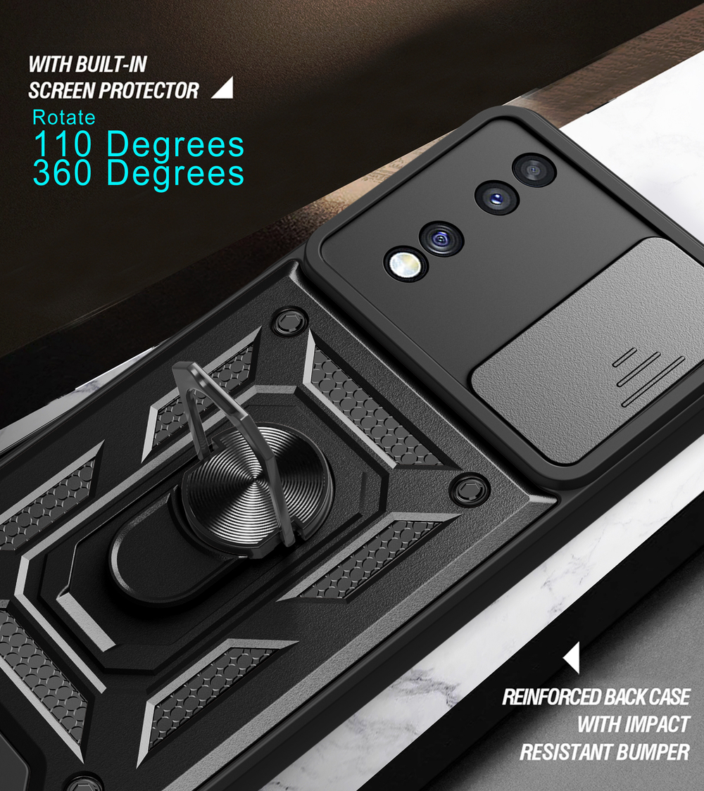 Чехол с кольцом Bumper Case для Honor 70