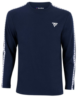 Мужская теннисная футболка теннисная Tecnifibre Trainning T-Shirt Long Sleeve - marine