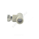 Тройник PP-R комбинированный серый Дн 25х1" с накидной гайкой VALFEX 10140125Г