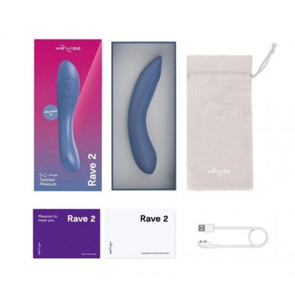 Вибратор для пар We-Vibe Rave 2 голубой