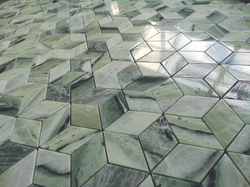 Мозаика LeeDo: Pietrine - Onice Verde oliva diamond полированная 29,8x25,9x0,7 см (чип 96x55x7 мм)