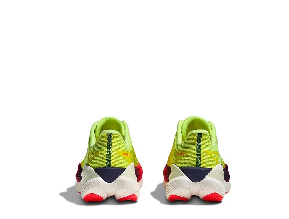 Женские кроссовки для бега Hoka Mach X 3 W Лимонно-Красные