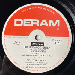 Винтажная виниловая пластинка LP Ten Years After Cricklewood Green (Japan 1970) (No Obi) Working On The Road