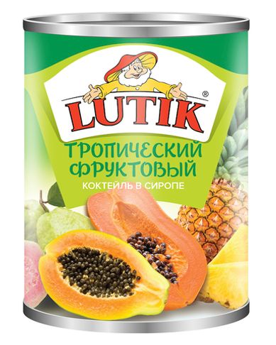 Тропический фруктовый коктейль Lutik 580 мл.