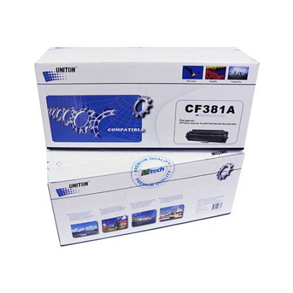 Картридж UNITON, аналог HP CF381A (312A) для Color LJ M476MFP (2.7K) голубой