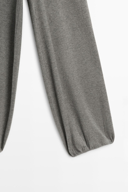 Massimo Dutti Брюки-саруэль с шерстяными вставками, темно-серый