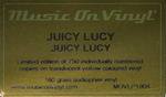 Juicy Lucy / Juicy Lucy (Limited Edition)(Coloured Vinyl)(LP)