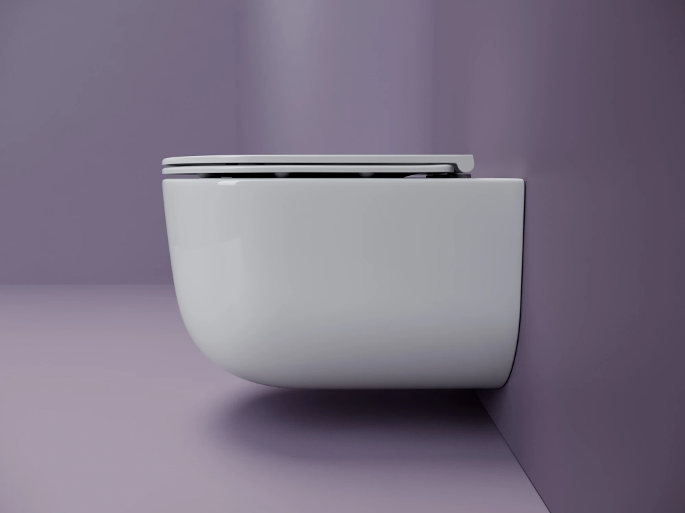 Унитаз подвесной Ceramicanova Аличе (Alice) CN4017T торнадо, с сиденьем микролифт, белый