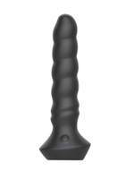 Черный перезаряжаемый мультискоростной вибратор №02 Undulating vibrator - 19 см. (Цвет: черный)