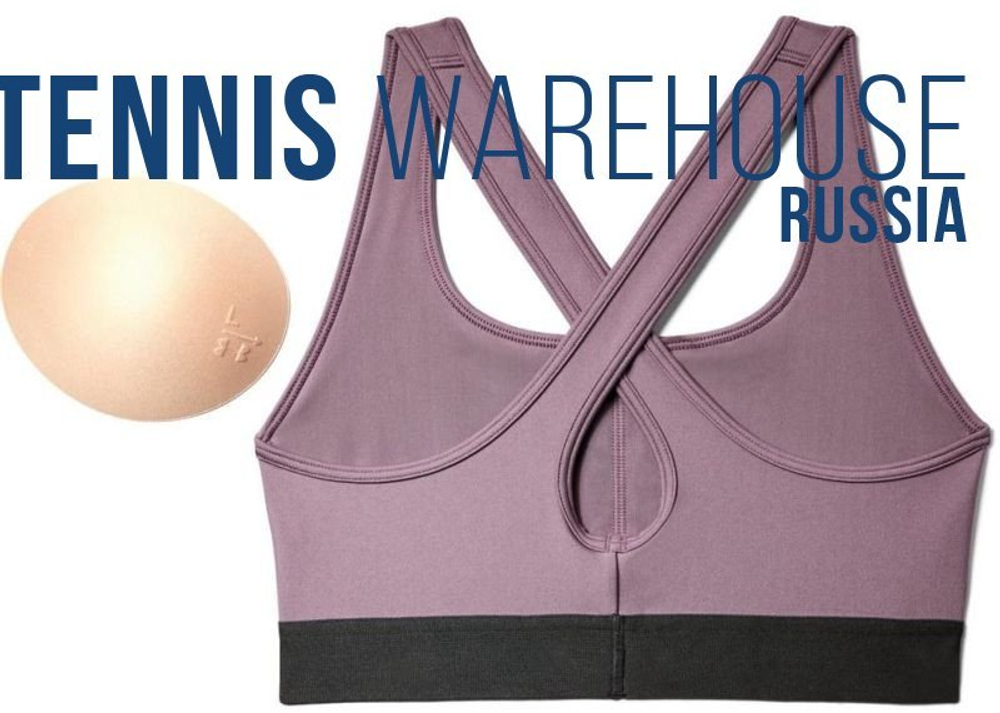 ТОП теннисный Under Armour Mid Crossback - Фиолетовый