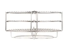 Керамический гриль Kamado Joe Classic III Stand Alone, 46 см (красный), на столе из дуба