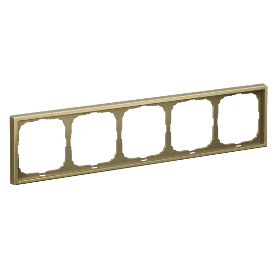 Рамка пластиковая на 5 постов универсальная Systeme Electric ArtGallery Золото GAL001605