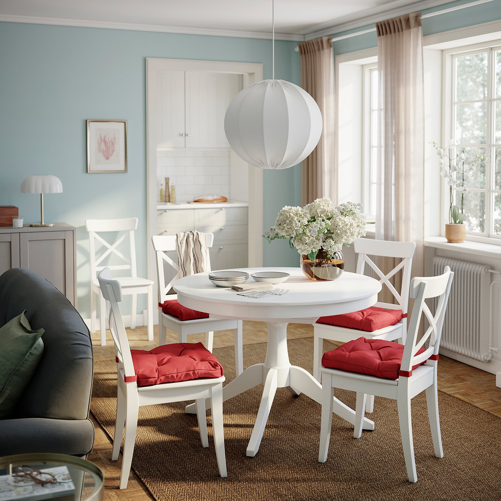 IKEA MALINDA  (ИКЕА МАЛИНДА)  -  Подушка на стул - тёмно-красный 40/35x38x7 см