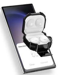 Усиленный чехол черного цвета для наушников Samsung Buds Live, Buds Pro, Buds2 и Buds2 Pro, серия SECG Series от Dux Ducis