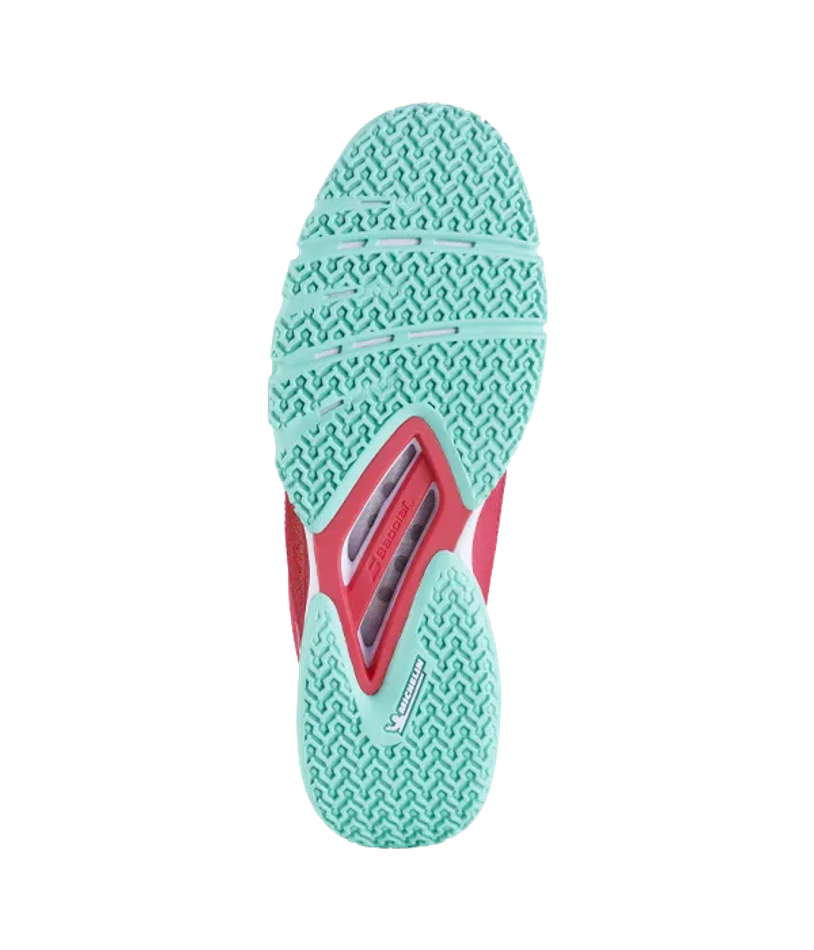 Babolat Jet Premura Красный-Электрический Зеленый Кроссовки Хуана Леброна