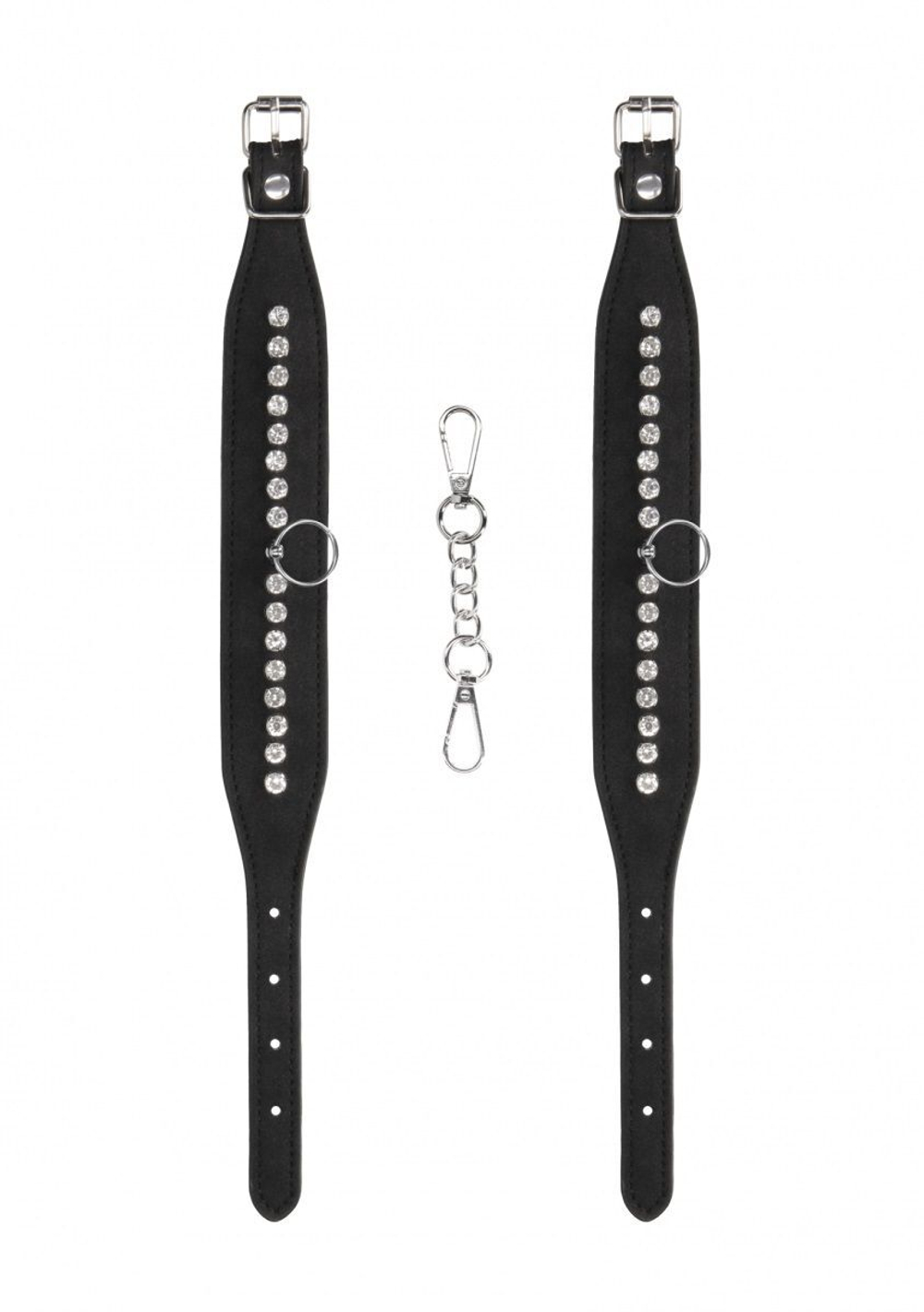 Черные поножи Diamond Studded Ankle Cuffs (Цвет: черный)