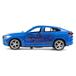 Модель ин. мет. "BMW X6 Спайдермен" 12см, двери, багаж, синий, коробка X6-12-SM-BG (Технопарк)